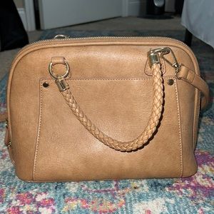 Brown Crossbody Purse with Braided straps!